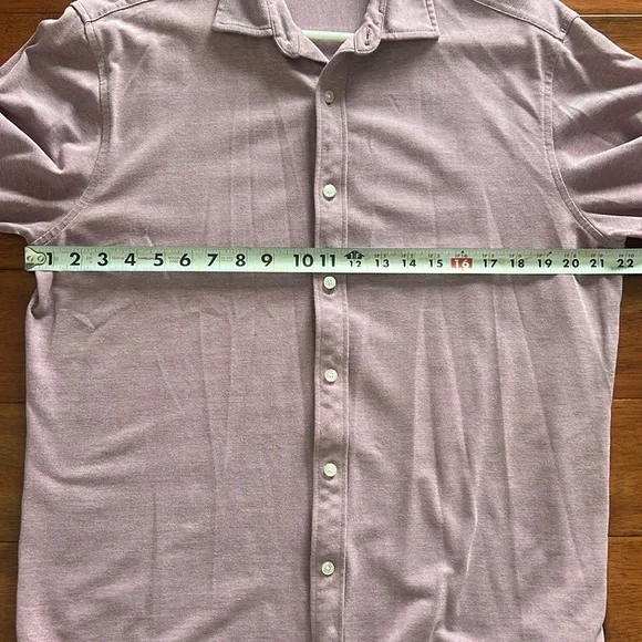 Untuckit Pique Polo Bd in Berry Size Large - Picture 6 of 9